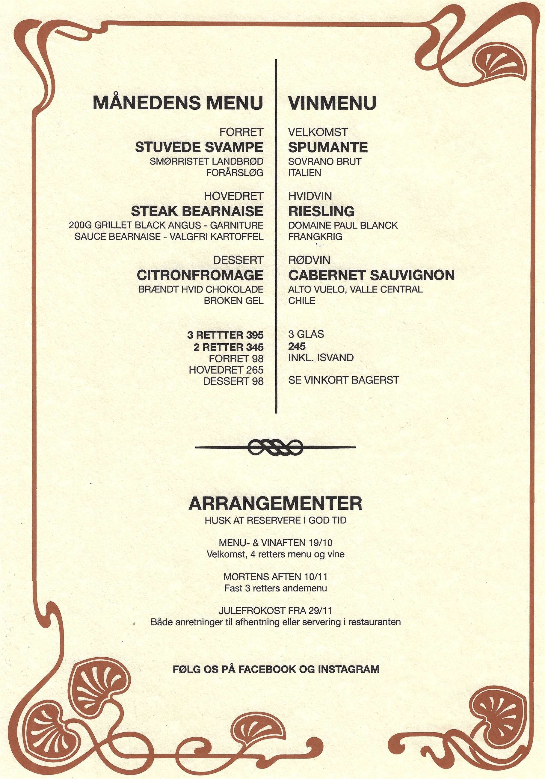 menu sept